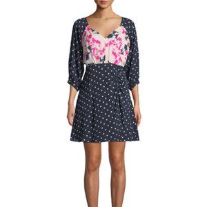TANYA TAYLOR Silk Blend Dot Printed Natalia Dress